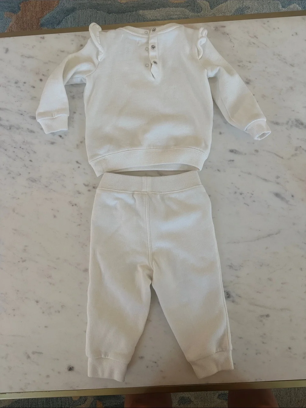 Ralph Lauren White Bear Graphic Sweatshirt & Pants Set